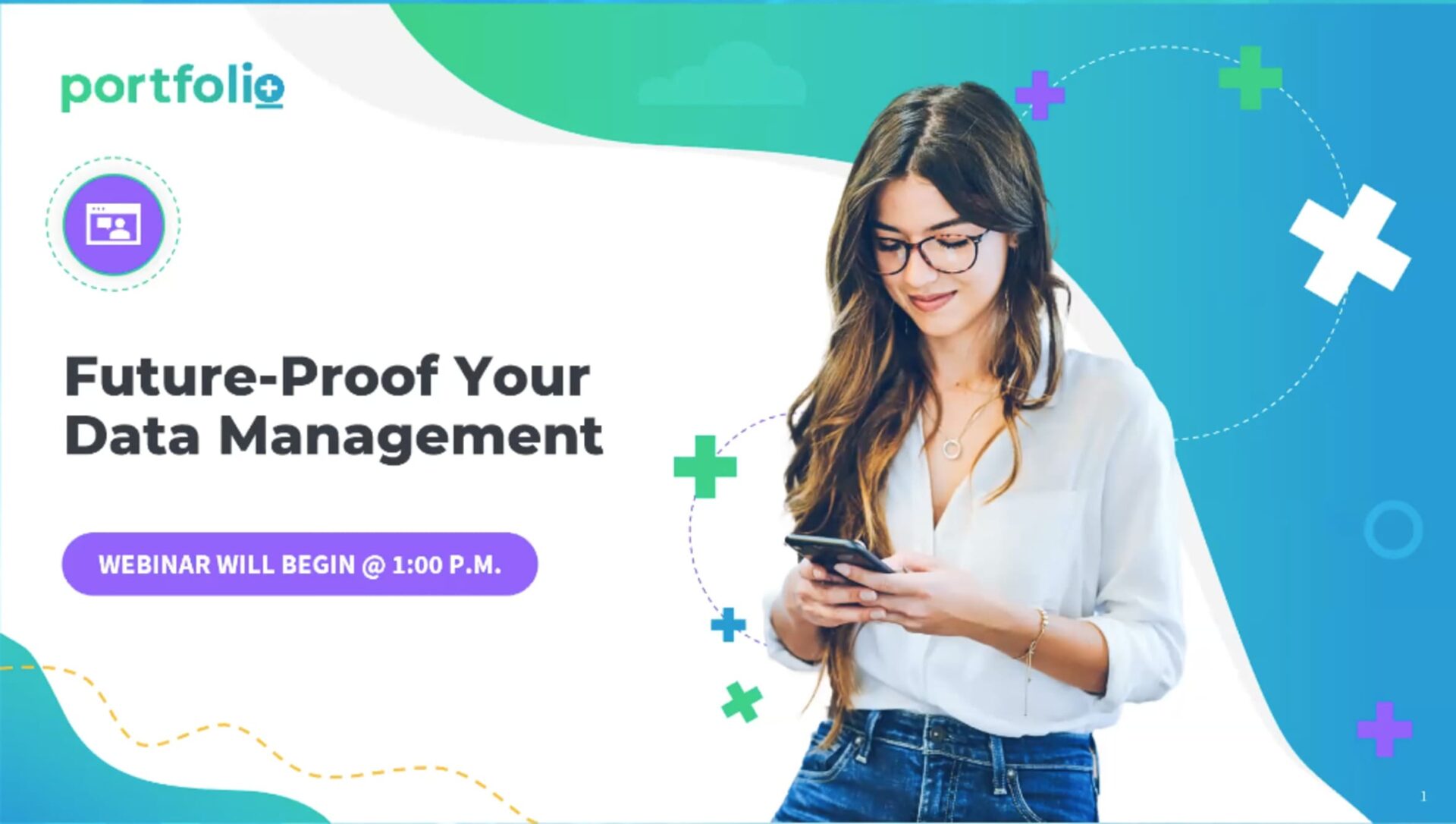 Video still of Portfolio+ future proof your data management webinar
